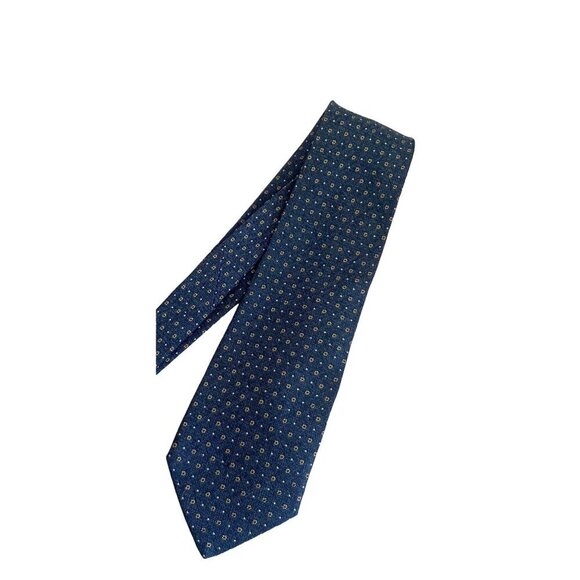 Ermenegildo Zenga Made In Italy Corn Flower Silk Foulard Designer Tie - Picture 1 of 6